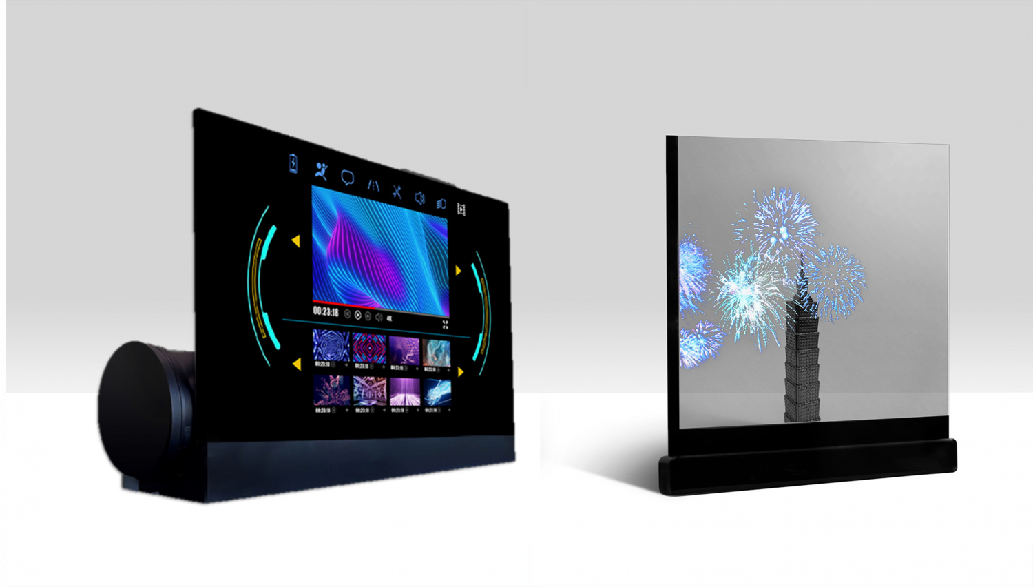 可卷式、折迭性、高透明